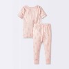Toddler Girls' 2pc Short Sleeve Ice-Cream Pajama Set - Cloud Island™ Pink - 2 of 2