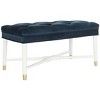 Rory Contemporary Tufted Bench - Navy - Safavieh - 3 of 4