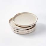 8.5" 4pk Stoneware Glazed Salad Plates Cream - Threshold™ designed with Studio McGee