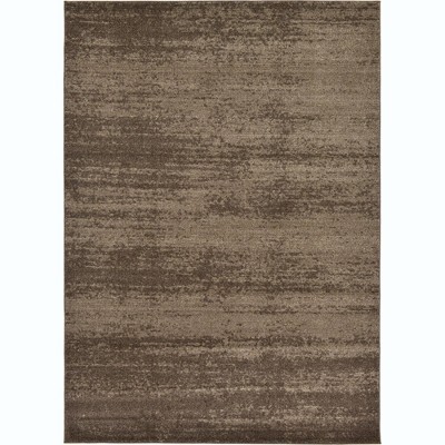 Brown Tufted Synthetic 9' x 12' Reversible Area Rug