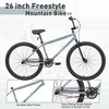RISOKEYS Mountain Bike BMX Handlebar Bicycle Single Speed Kids Bike with Adjustable Handlebar 26 Inch Wheel For 14+ Years Old Kids And Adult, - 2 of 4