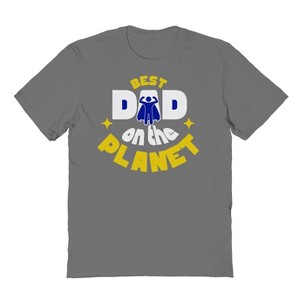 Rerun Island Men's Best Dad On The Planet Short Sleeve Graphic Cotton T-Shirt - 1 of 3