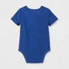 Baby Boys' Dad Short Sleeve Bodysuit - Cat & Jack™ Light Navy Blue - image 2 of 4