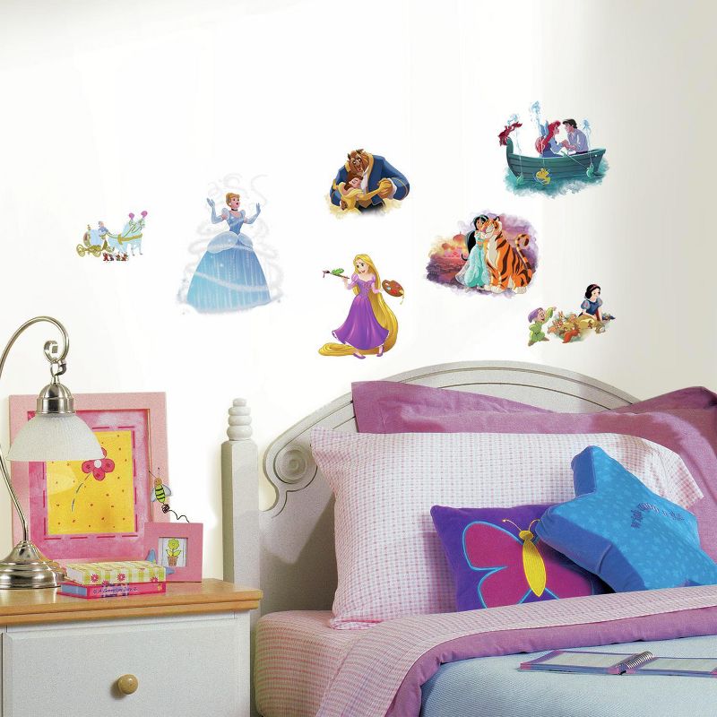 RoomMates Disney Princesses &#34;Dream Big&#34; Peel and Stick Kids&#39; Wall Decal 4 Sheets, 3 of 6