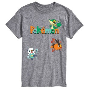 Men's - Pokémon - Snivy, Tepig, Oshawott Short Sleeve Graphic T-Shirt - 1 of 4