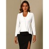 Allegra K Women's Dressy Single Button Business Casual Work Peplum Blazer - 4 of 4