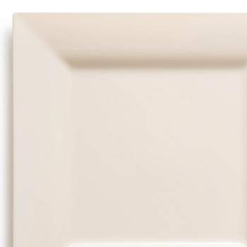 Smarty Had A Party 6.5" Ivory Square Plastic Cake Plates (120 Plates)