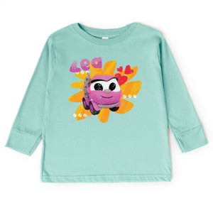 Leo the Truck Lea Name Distressed - Kids Toddler Long Sleeve Graphic Tee - 1 of 3