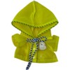 Doll Clothes Superstore Yellow Rubber Hooded Raincoat for 17.5 cm Labubu Dolls - 4 of 4