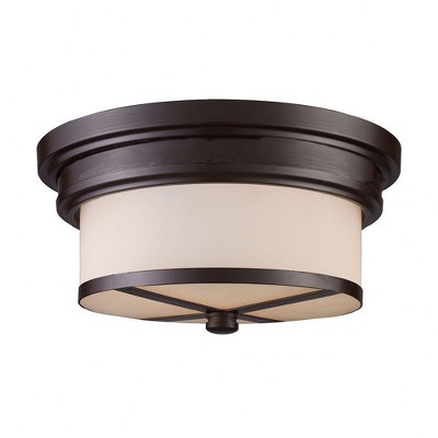 Elk Home 2 - Light Flush Mount in  Oiled Bronze