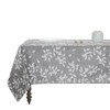Kate Aurora Living Raised Jacquard Floral Leaves Spill Proof Fabric Tablecloth - 3 of 3