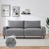 80in Modern Couch with Cup Holders, Deep Seat Sofa Couch - 3 of 4
