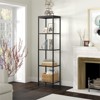 18" Wide Black Bronze Bookcase - Henn&Hart - 2 of 4