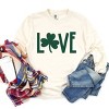 Simply Sage Market Love Clover Puff  Garment Dyed Long Sleeve - 3 of 4