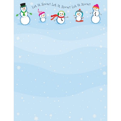 Great Papers! Let It Snowmen Letterhead 80/Pack 2014054