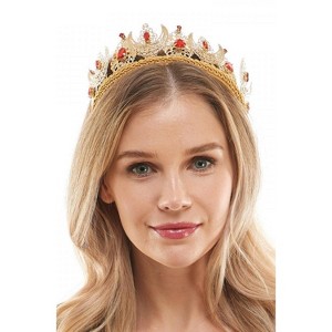 KBW Crystal Crown Headband (Gold) - 1 of 1