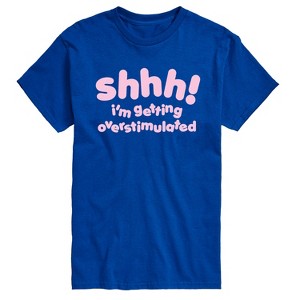 Men's - Instant Message - Shhh Overstimulated Short Sleeve Graphic T-Shirt - 1 of 4