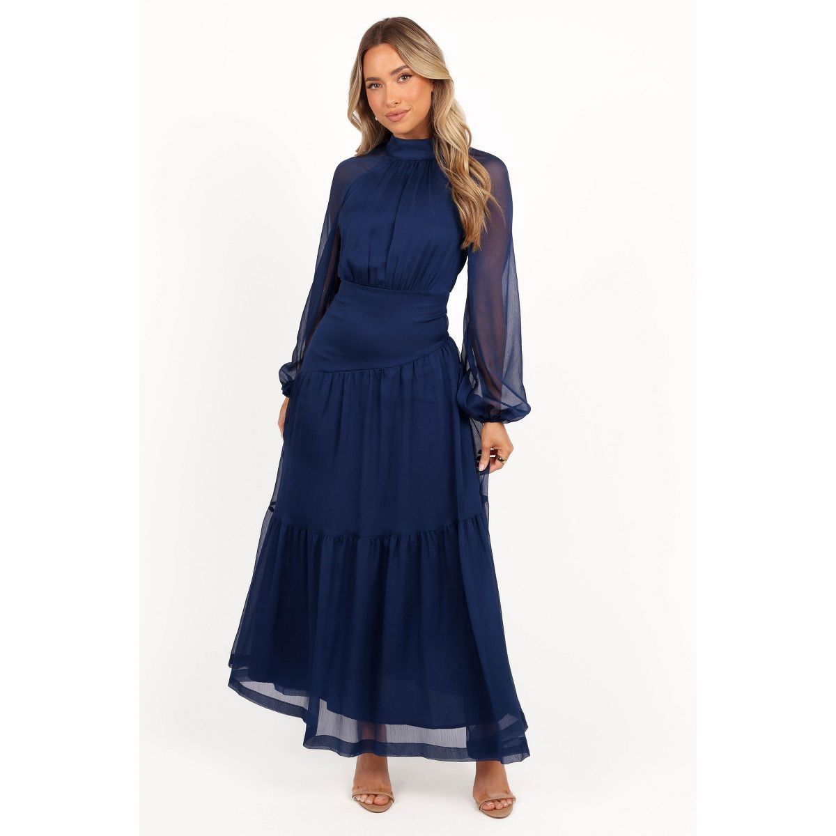 Petal and Pup Julip Sheer Long Sleeve Maxi Dress