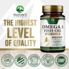 Fish Oil 2400 mg - Triple Strength Fish Oil Supplement for Healthy Heart Support - 60 Softgels By Nature's Peak - 4 of 4