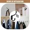 LunaLulinlk Nail Free Hooks Wall Mounted Clothes Hanger & Towel & Coat & Robe Hook Decorative Bathroom Hooks - 3 of 4