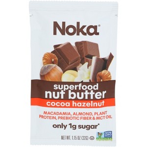 Noka Superfood Hazelnut Chocolate Nut Butter Packs - Pack of 10 - 1.15 oz - 1 of 1