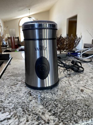 Willz 1.7 oz. Silver Stainless Steel Blade Electric Coffee Grinder in Silver