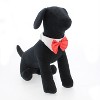 Doggie Design White Collar with Red Satin Bow Tie - 3 of 3