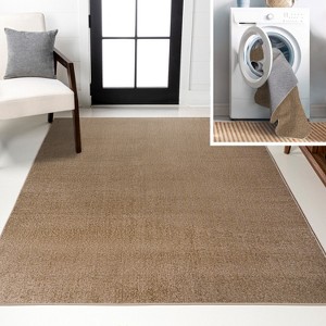 JONATHAN Y Twyla Classic Solid Low-Pile Machine-Washable Area Rug - 1 of 4