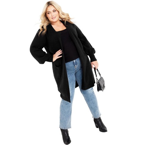 Avenue Women's Plus Size Leona Cardigan - image 1 of 4