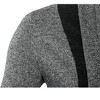 Unique Bargains Men's Shawl Collar Contrast Color Knit Cardigan - 3 of 4