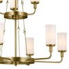 Vetivene 40" 9 Light Chandelier Textured Black - 3 of 4