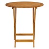 vidaXL Folding Patio Table 27.6" Solid Acacia Wood - 2 of 4