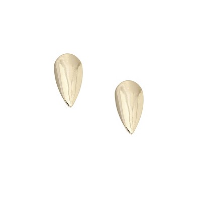 SOHI Women's California Gold Minimal Almond Stud Earrings