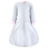 Hudson Baby Infant Girl Long-Sleeve Fleece Sleeping Bag, Basic Pink Floral - 4 of 4