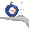 Old World Christmas Blown Glass Ornament for Christmas Tree, Toronto Blue Jays Baseball Mitt - 3 of 3