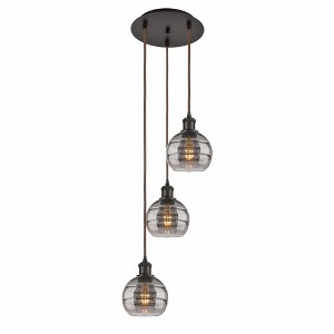Rochester - 3 Light Cord Hung Multi Pendant In Industrial Style-24.38 Inches Tall and 12.38 Inches Wide - 1 of 1