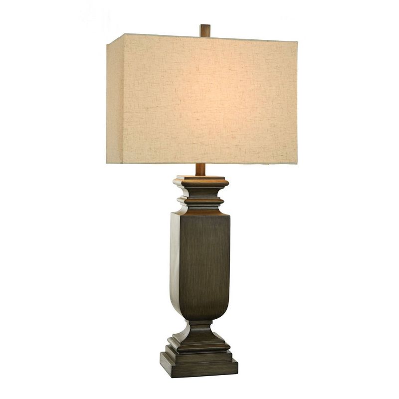 Dorthy Traditional Table Lamp Brown Faux Wood Finish - StyleCraft, 3 of 8