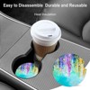 TruAIR Absorbent Ceramic Car Coasters, 2 Pack Cup Holder Inserts - 3 of 4