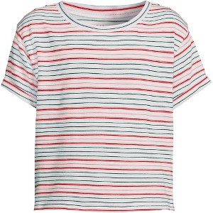 Lands' End Kids Short Sleeve Slub Crewneck Top - 1 of 2