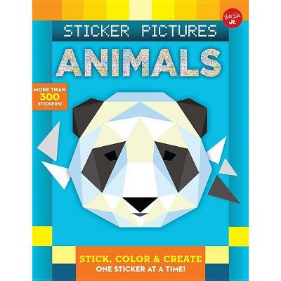 Sticker Pictures: Animals - (Sticker & Color-By-Number) by  Walter Foster Jr Creative Team (Paperback)