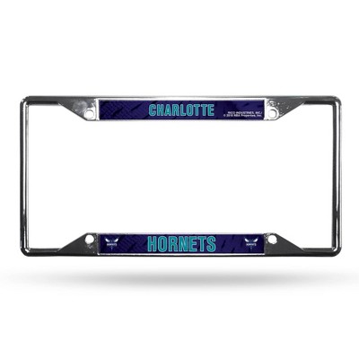 NBA Charlotte Hornets View Chrome License Plate Frame