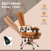 TiramisuBest Executive Massage Office Chair: 4 Vibration, Heat, 3 Modes, Brown Leather, Adjustable - 4 of 4