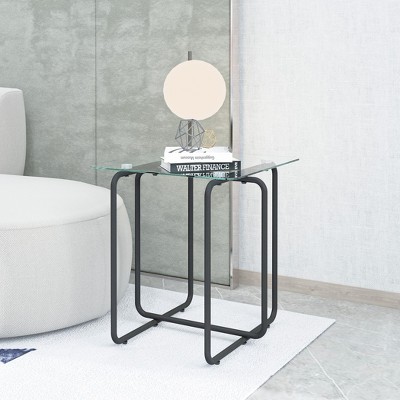 Modern Glass Tea Table, Coffee Table, End Table, Side Table, Table for Living Room