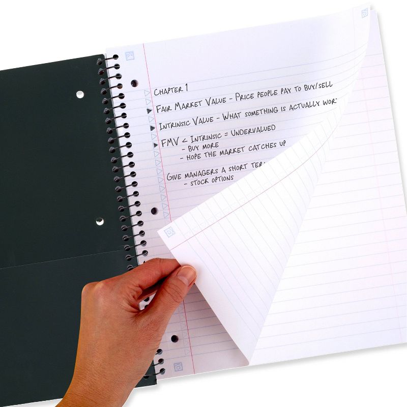 Five Star 220 Sheets College Ruled Notebook Feature Rich White, 4 of 9