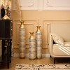 NicBex Modern Floor Flower Vases, Glazed Metal Large Vase for Flowers, Vintage Standing Vase for Pampas Grass Wicker, Set of 3 - 2 of 4