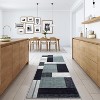 Runner Rug Machine Washable Modern Geometric Hallway Runner Rug Non Slip Low Pile Area Rugs for Entryway Hallway Kitchen Laundry Room - 2 of 4
