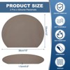 Unique Bargains Silicone Heat Resistant Waterproof Oil Proof Semicircle Placemats - 2 of 4