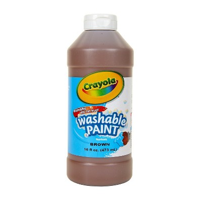 Crayola Washable Paint 16 oz Brown 54-2016-007