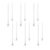 Beaded Iridescent Glass Drop Ornament (Set of 12) - 2 of 3