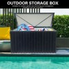NicBex Metal Storage Box Store Outdoor Waterproof for Backyard Garden,Patio,Black - 2 of 4